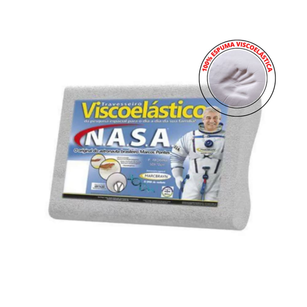Travesseiro Cervical Anatômico Marcbrayn Nasa Viscoelástico (14 -12)