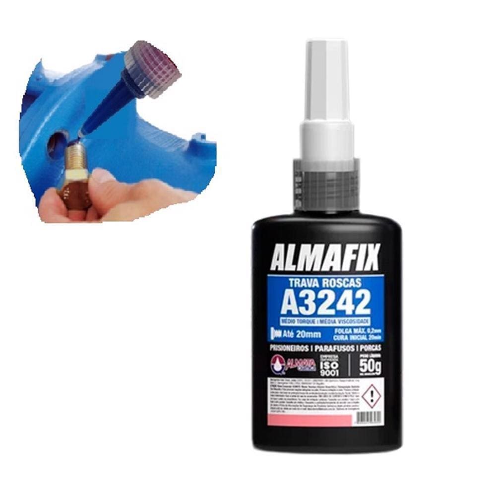 Trava Rosca Médio Torque Média Viscodidade Parafuso Até 20Mm