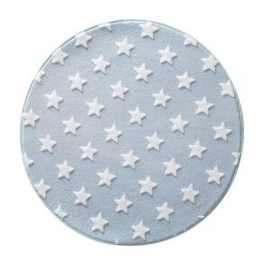 Tapete Quarto De Bebê Infantil Redondo Mimo Estrelas 100cm - Jolitex