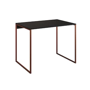 Mesa para Escritório Industrial Ferro Cobre Tampo Mdp Preto 90x50