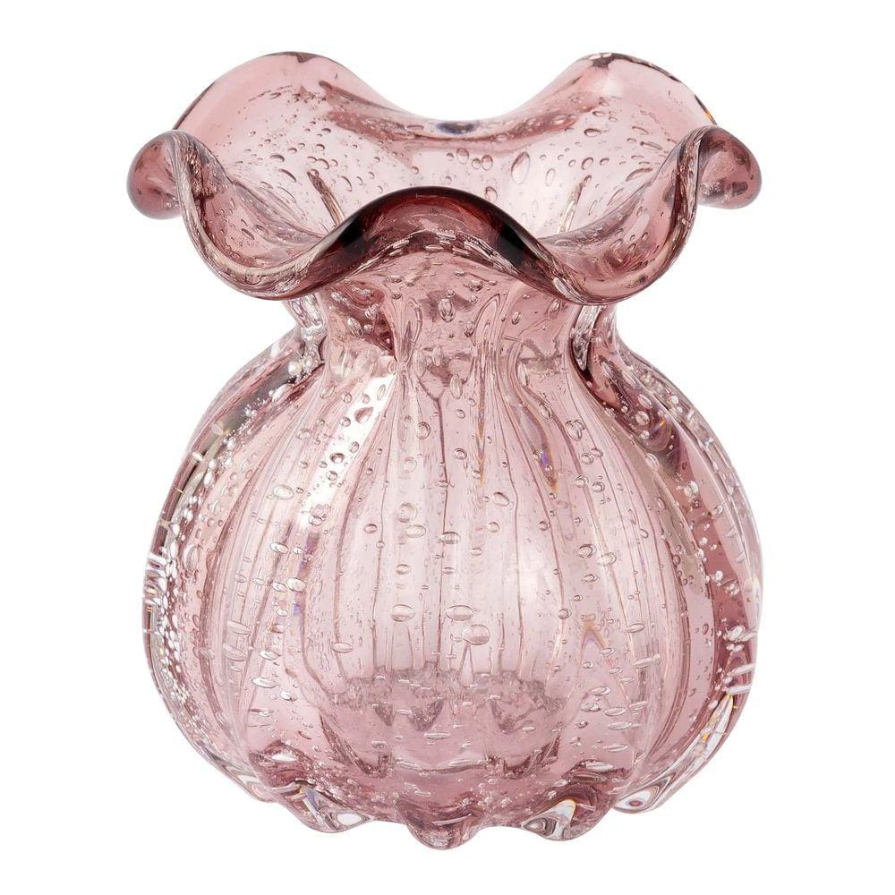 Vaso De Vidro Murano Trouxinha Veneza 11x11x11,5cm - Jolitex