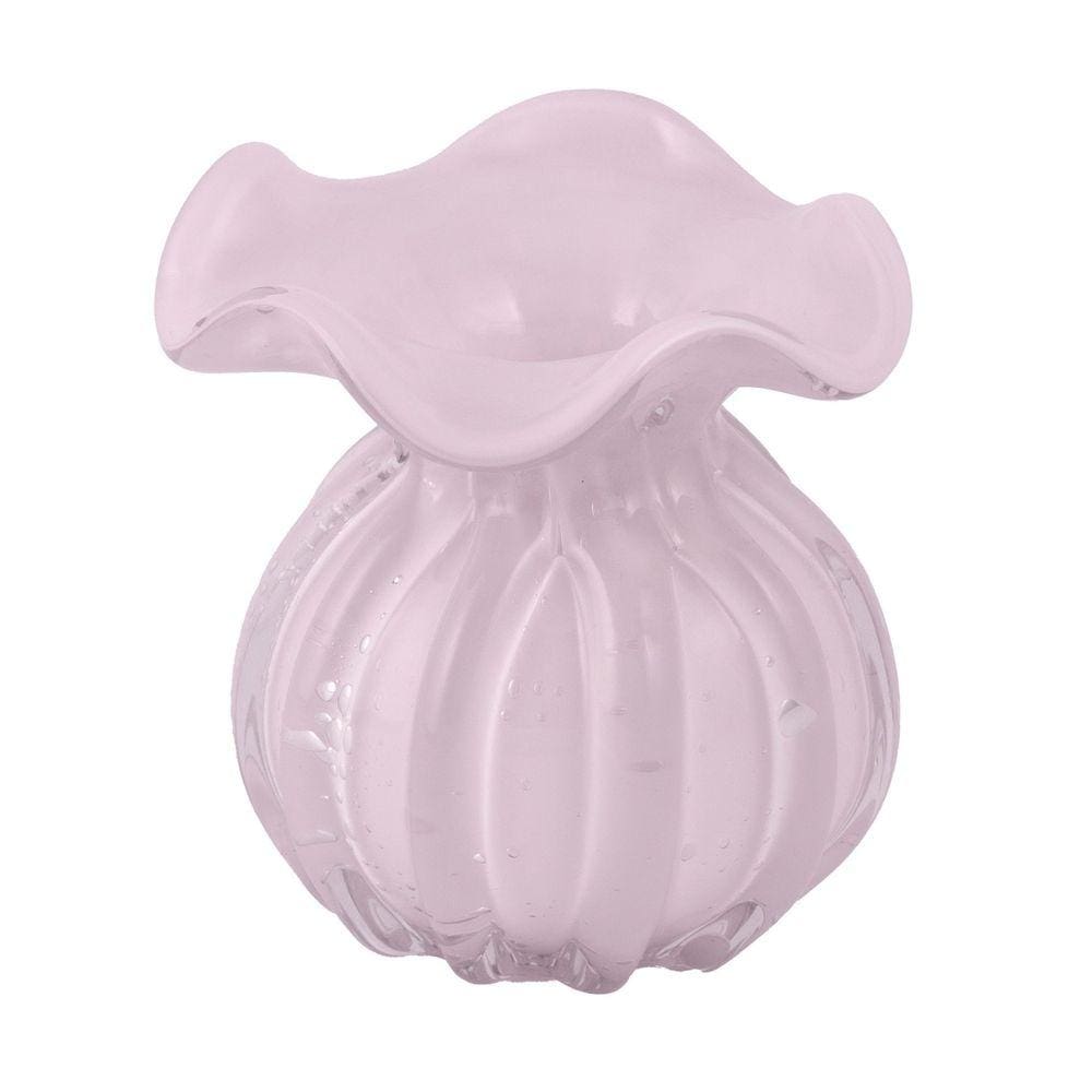 Vaso De Vidro Murano Trouxinha Veneza 11x11x11,5cm - Jolitex