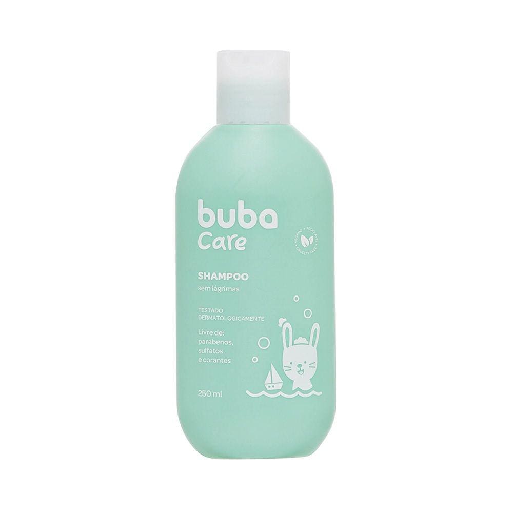 Shampoo de Cabelo Bebê 250ml Vegano Sem Lágrimas Nutre Fios Buba Care