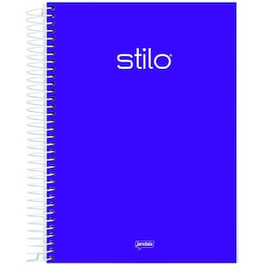 Caderno Espiral Stilo Roxo Jandaia 1 Matéria 80 Folhas