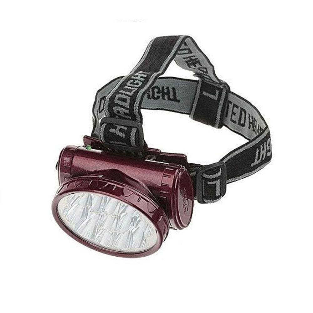 Lanterna Cabeça 13 Led Cree Recarregavel Bivolt Trilha Bike Pesca Reparo C/ 2 Modos
