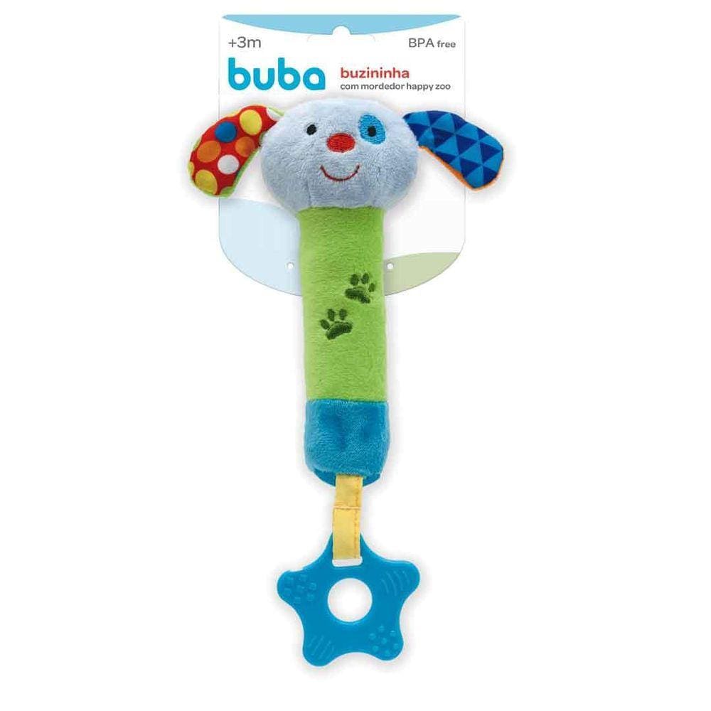 Buzininha Com Mordedor Happy Zoo Modelo Raposa Cachorro