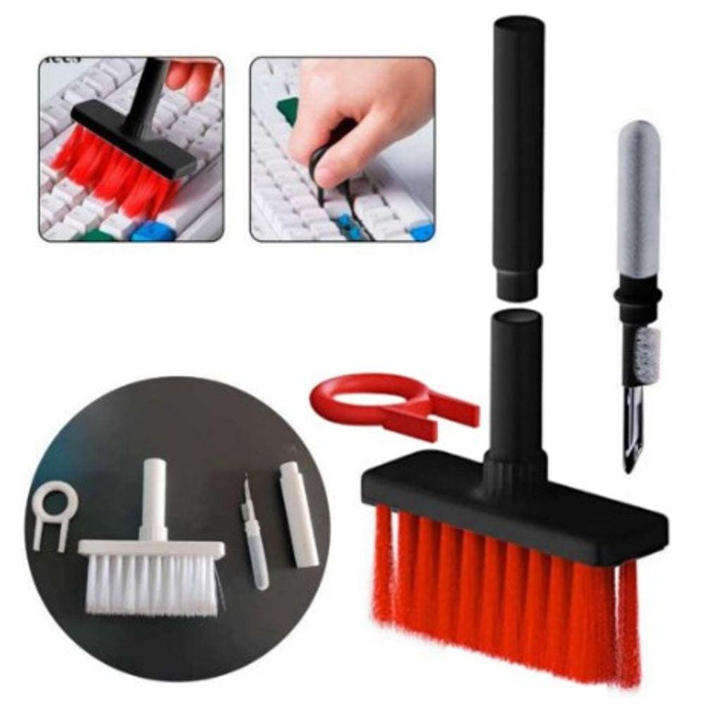 Kit Escova De Limpeza 5 Em 1 Teclado Hagibis Fone De Ouvido preto