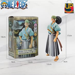 Boneco Premium One Piece - Usopp 17cm com Kimono - na caixa action figure