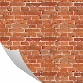 Papel De Parede Tijolo Demolição Vermelhado 0,57 X 3M