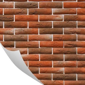 Papel De Parede Pedra Vermelho Tijolinho