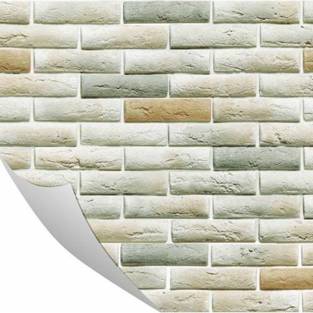 Papel De Parede Adesivo Tijolo Quarto 0,57 X 3M