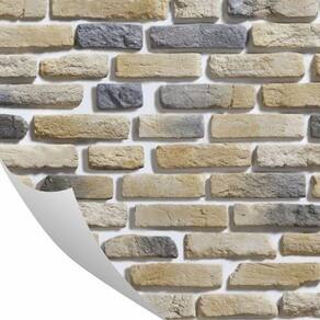 Papel De Parede Pedra Tijolinho Manchado 0,57 X 3M