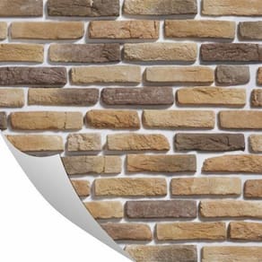 Papel De Parede Tijolo Pó De Mico Construção 0,57 X 3M