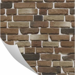 Papel De Parede Pedra Tijolinho Fundo Branco 0,57 X 3M