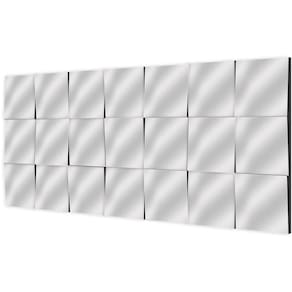 Espelho 3D Bisote 75x175cm PP BW Quadros Preto