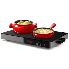 Mesa Térmica Rechaud Elétrico Vidro Temperado 400w 127v MT11 Preto