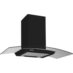 Coifa Esmeralda Touch Parede 90cm 127V Preto Preto
