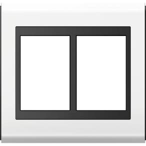 Placa 4X4 Refinatto Style 6 Posições Branco / Preto