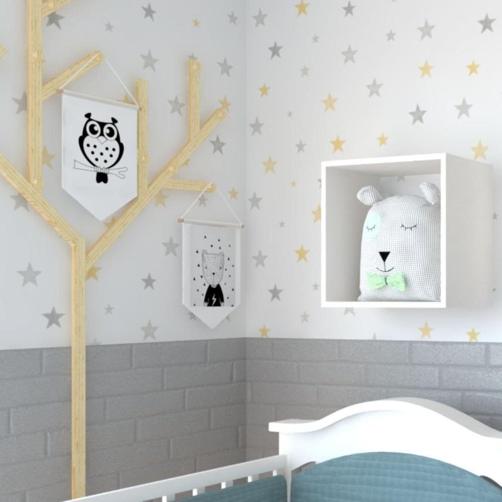 Nicho para Quarto Infantil Bramov Móveis Branco