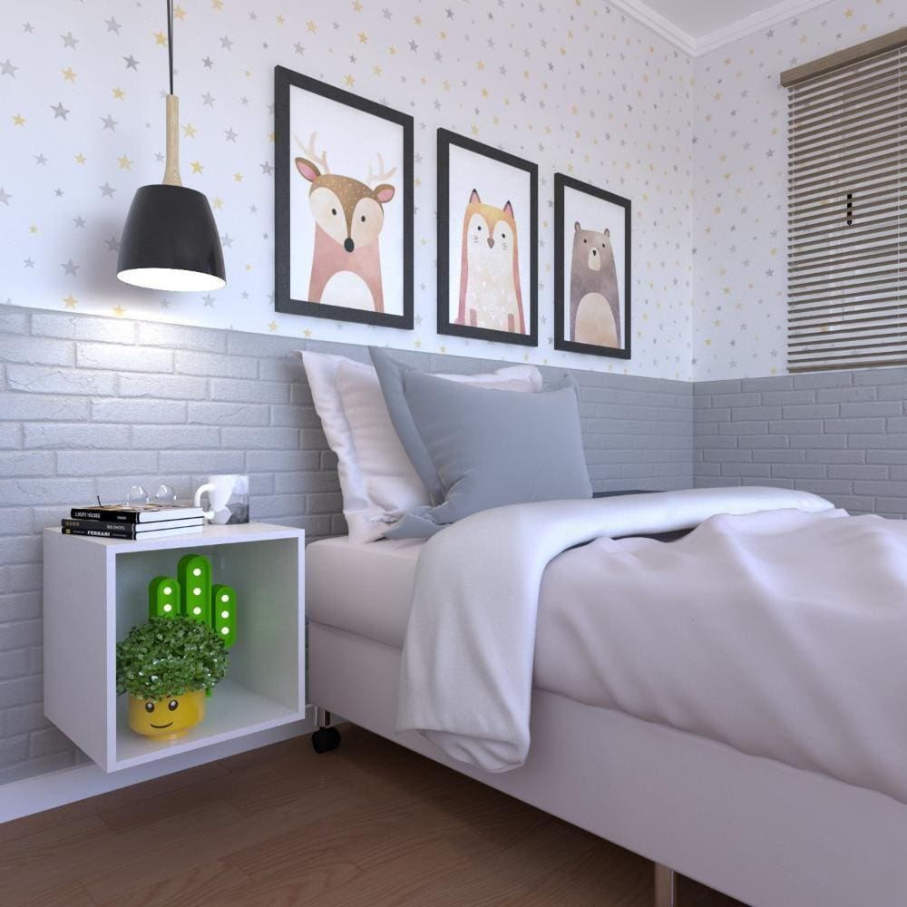 Nicho para Quarto Infantil Bramov Móveis Branco