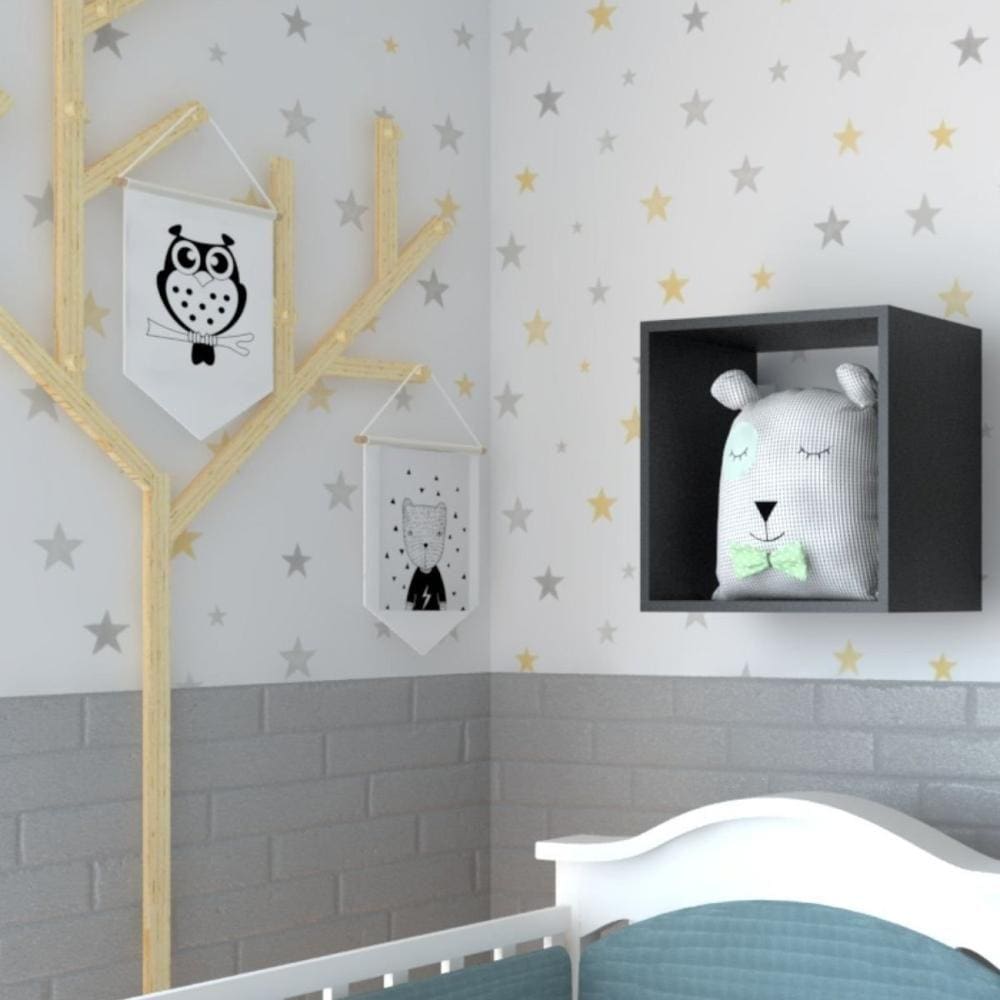 Nicho para Quarto Infantil Bramov Móveis Preto