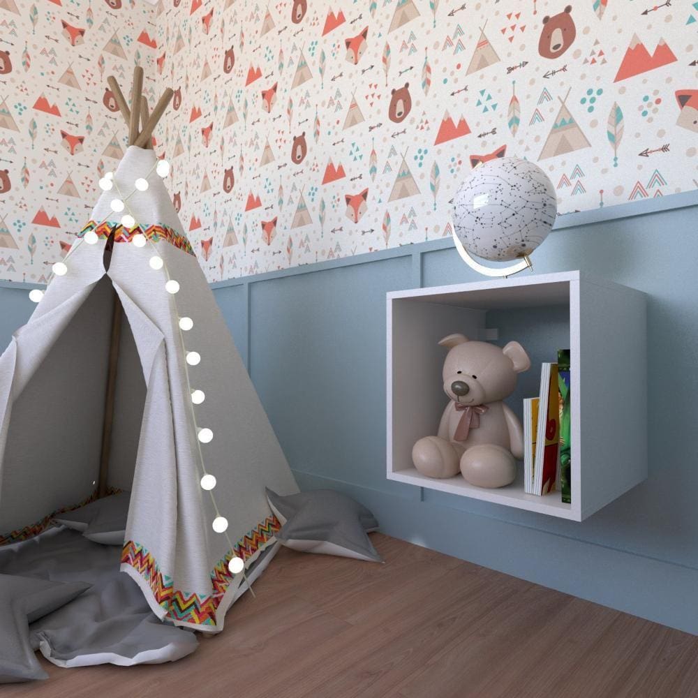Nicho para Quarto Infantil Bramov Móveis Branco