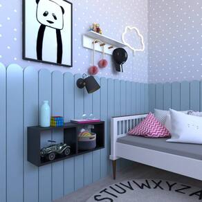 Nicho para Quarto Infantil Bramov Móveis Preto