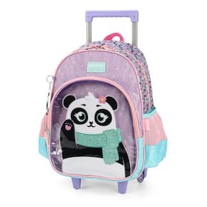 Kit Mochila Infantil Com Lancheira Pandinha Lilás - Up4you