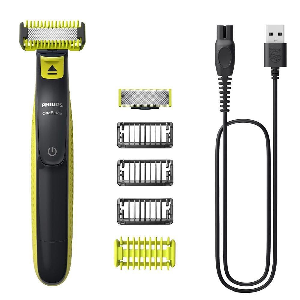 Aparador e Raspador Para Rosto e Corpo Walita OneBlade Uso Molhado sem fio - QP2824/10
