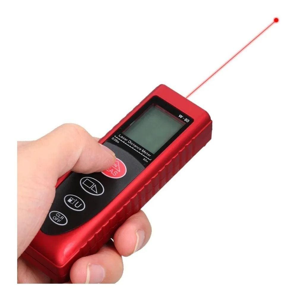 Trena Digital A Laser Medição A Distância Alcance 80 Mts Profissional Portátil