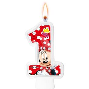 Vela Minnie Mouse Número 1