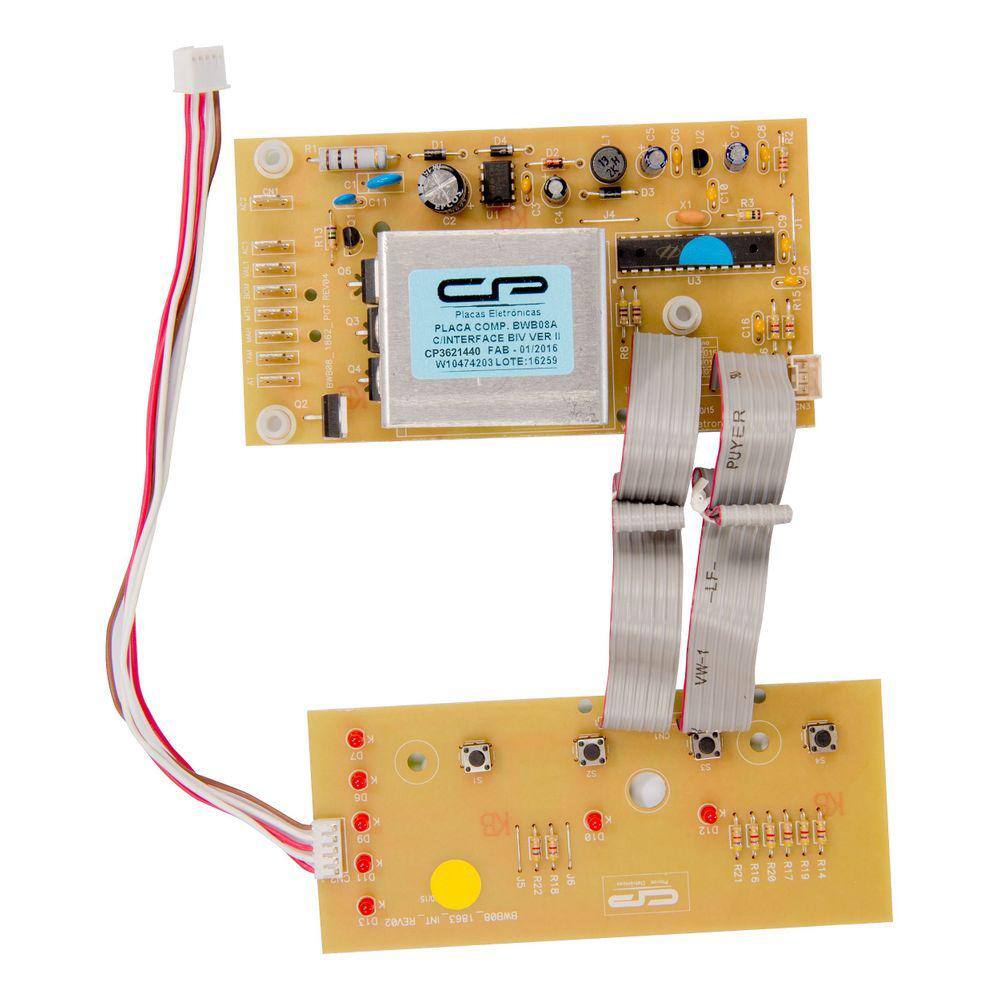 Placa Potência C/ Interface Lavadora Brastemp Bwb08a Bivolt CP