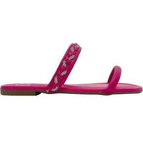 Tamanco Rasteira Feminino Casual Dia a Dia Tira Trançada com Strass Moleca 5435.439