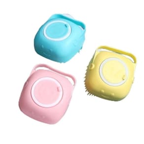 Esponja De Silicone Para Banho Com Dispenser Shampoo / Sabonete