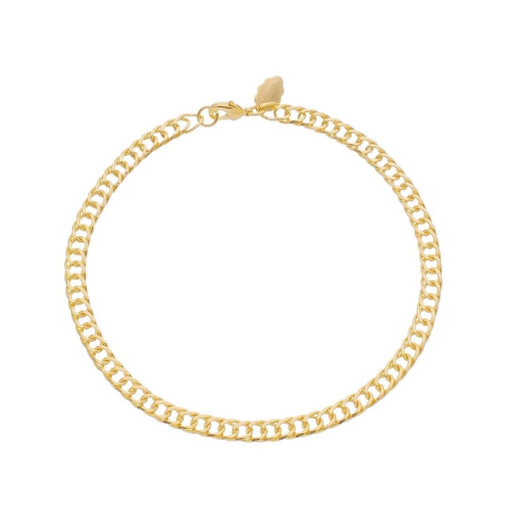 Pulseira Elo Duplo Banhada A Ouro 18K