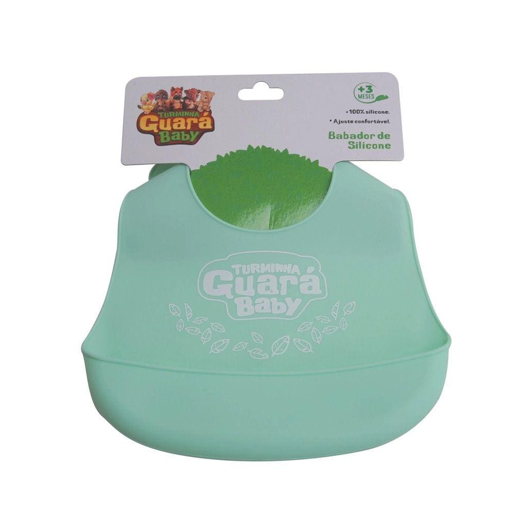 Babador Silicone Verde Turminha Guara