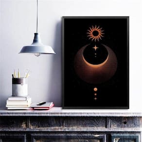 Quadro Decorativo Místico Eclipse 24X18Cm