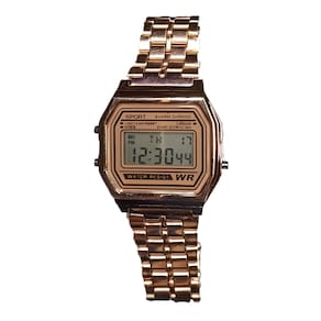 Relógio Pulseira Metal Barato Sport Wr Retrô Cass Oferta