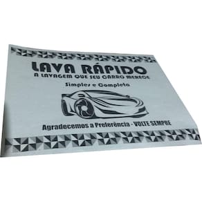 Tapete de Papel p/ Carro 30x40 cm 1 cor Preto 500 un strong