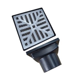 Ralo Pluvial 15x15 Aluminio Concava Coletor 75mm E Tela