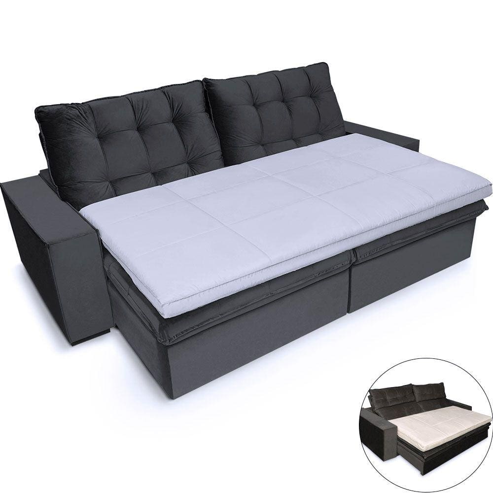 Pillow Top para Sofá Retrátil e Reclinável de Fibras Macias Futon Almofada  200x100cm - BF Colchões