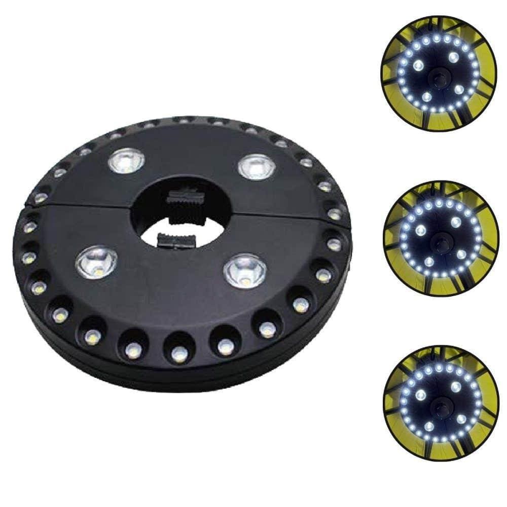 Luminaria 28 Leds para Ombrellone Preto IWLLO28 IMPORTWAY