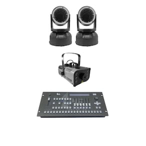 Kit 2 Mini Moving Beam+Máquina De Fumaça 1200W+Mesa Pilot