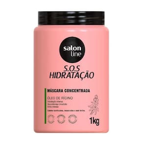 SalonLine Máscara SOS Hidratação Óleo de Rícino - 1kg