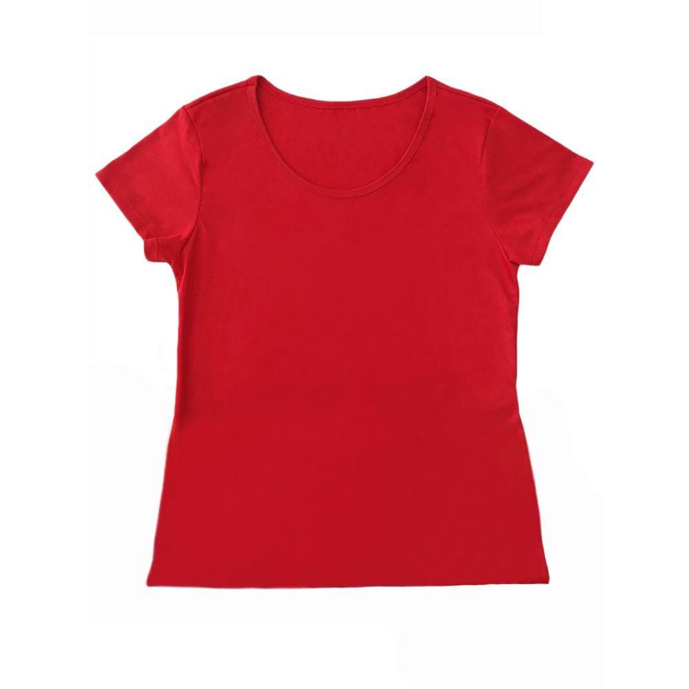 Camiseta Adulta Feminina Básica Lisa