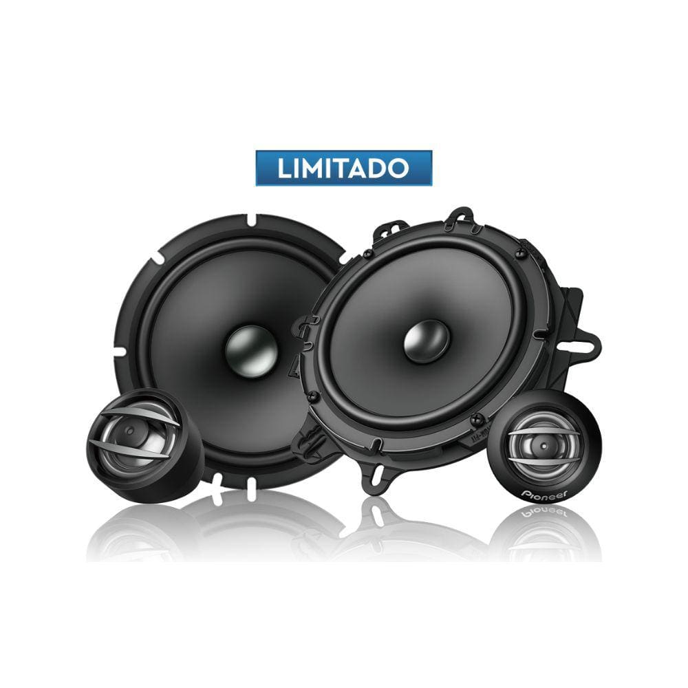 Alto Falante 6 Pol Kit 2 Vias Pioneer Ts-a1600c 80wrms