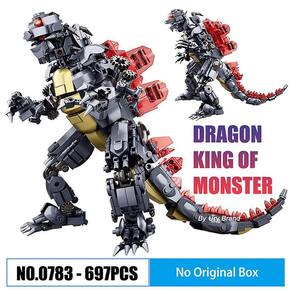 Conjunto de blocos de construção de brinquedos Big Monster Dragon King of Dinosaurs