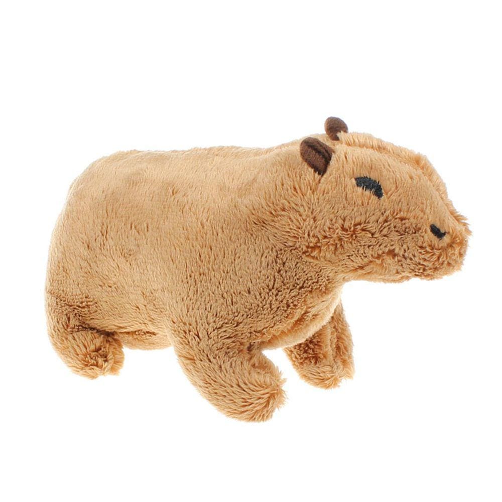 Brinquedo de pelúcia, boneca capivara, marrom, decoração de casa, recheada de 20 cm
