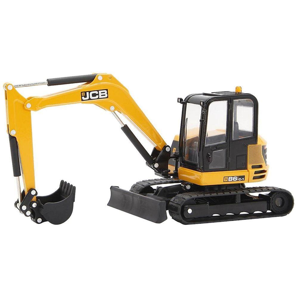 Escavadeira Midi modelo JCB Diecast 86C-1 em escala 1:32