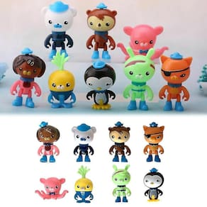 Conjunto de bonecos de ação The Octonauts Octo Crew Pack x8